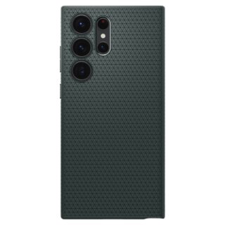 Spigen Liquid Air Samsung Galaxy S23 Ultra szilikon hátlap tok - zöld