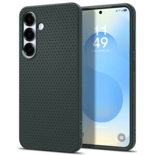 Spigen Liquid Air Samsung Galaxy S25 szilikon hátlap tok - zöld