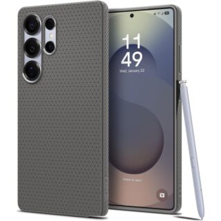 Spigen Liquid Air Samsung Galaxy S25 Ultra szilikon hátlap tok - szürke