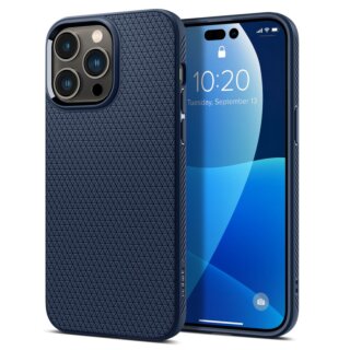 Spigen Liquid Air iPhone 14 Pro szilikon hátlap tok - kék