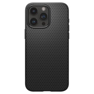 Spigen Liquid Air iPhone 15 Pro Max szilikon hátlap tok - fekete