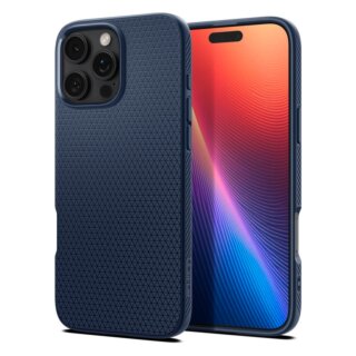 Spigen Liquid Air iPhone 16 Pro szilikon hátlap tok - kék