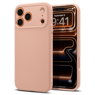 Spigen Liquid Air iPhone 17 Pro Max szilikon hátlap tok - rózsaszín