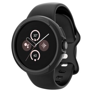 Spigen Liquid Air Google Pixel Watch 3 45mm bumper szilikon tok - matt fekete