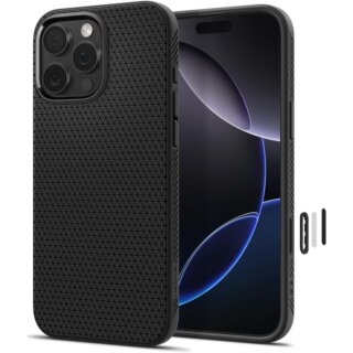 Spigen Liquid Air T MagSafe iPhone 16 Pro Max szilikon hátlap tok - matt fekete