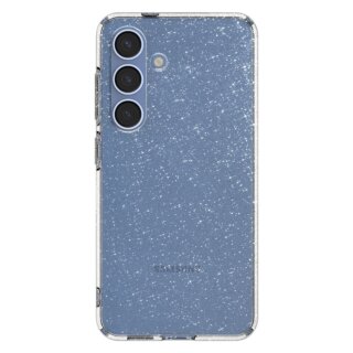 Spigen Liquid Crystal Samsung Galaxy S25 szilikon hátlap tok - átlátszó/csillámos
