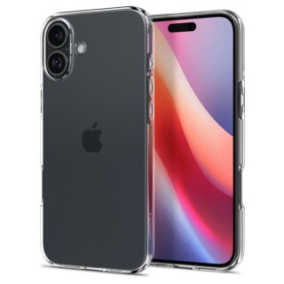 Spigen Liquid Crystal iPhone 16 szilikon hátlap tok - átlátszó