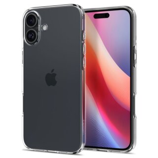 Spigen Liquid Crystal iPhone 16 Plus szilikon hátlap tok - átlátszó