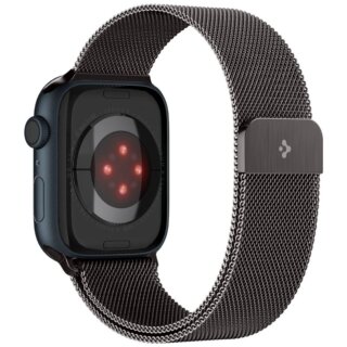 Spigen Metal Fit Apple Watch 46mm / 45mm / 44mm / Ultra 49mm milánói fém szíj - grafit