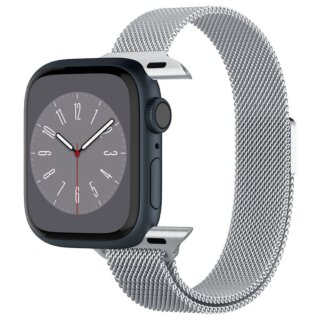 Spigen Metal Fit Apple Watch 42mm / 41mm / 40mm milánói fém szíj - ezüst