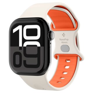 Spigen Nano Pop Apple Watch 46mm / 45mm / 44mm / Ultra 49mm szilikon szíj - narancssárga