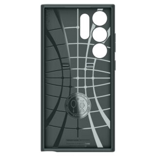 Spigen Optik Armor Samsung Galaxy S24 Ultra hátlap tok kameravédővel - zöld