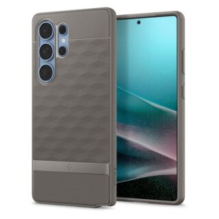 Spigen Parallax Mag MagSafe Samsung Galaxy S25 Ultra ütésálló szilikon hátlap tok - szürke