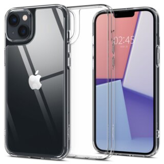 Spigen Quartz Hybrid iPhone 14 Plus üveghátlapos kemény tok - átlátszó