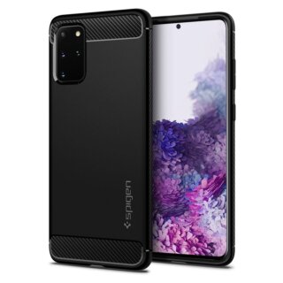 Spigen Rugged Armor Samsung Galaxy S20+ Plus szilikon hátlap tok - fekete