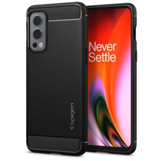 Spigen Rugged Armor OnePlus Nord 2 5G szilikon hátlap tok - fekete