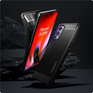 Spigen Rugged Armor OnePlus Nord 2 5G szilikon hátlap tok - fekete