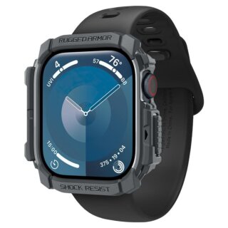 Spigen Rugged Armor Apple Watch 46mm szilikon tok - szürke