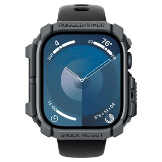 Spigen Rugged Armor Apple Watch 46mm szilikon tok - szürke