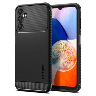 Spigen Rugged Armor Samsung Galaxy A14 5G szilikon hátlap tok - fekete