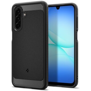 Spigen Rugged Armor Samsung Galaxy A17 4G / 5G szilikon hátlap tok - matt fekete