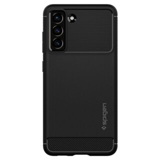 Spigen Rugged Armor Samsung Galaxy S21 FE ütésálló hátlap tok - fekete