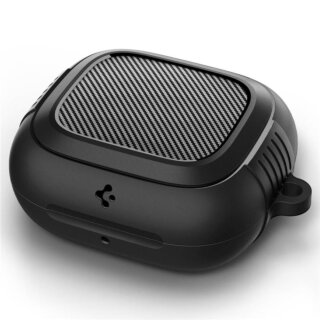 Spigen Rugged Armor Apple Powerbeats Pro 2 szilikon tok + karabíner - matt fekete