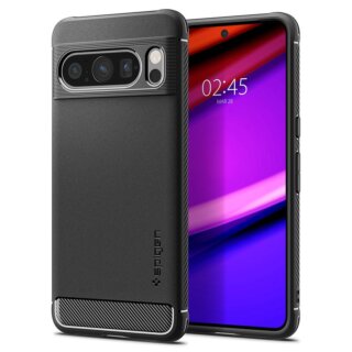 Spigen Rugged Armor Google Pixel 8 Pro szilikon tok - matt fekete