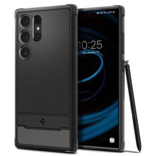 Spigen Rugged Armor Samsung Galaxy S24 Ultra szilikon hátlap tok - fekete