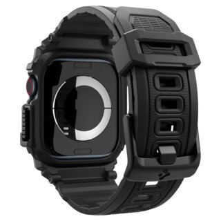 Spigen Rugged Armor Pro Apple Watch 42mm szilikon tok + szíj - fekete