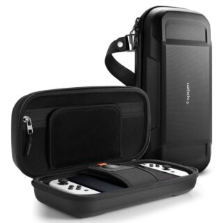 Spigen Rugged Armor Pro Pouch Nintendo Switch / Switch Oled kemény táska - fekete