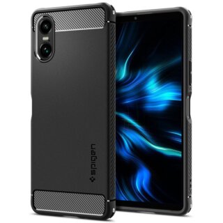 Spigen Rugged Armor Sony Xperia 10 VI szilikon hátlap tok - fekete
