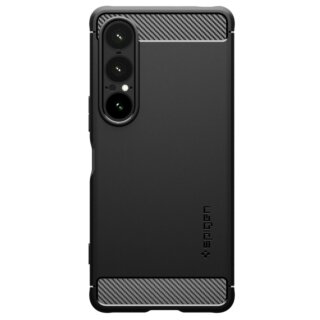 Spigen Rugged Armor Sony Xperia 1 VII szilikon hátlap tok - matt fekete