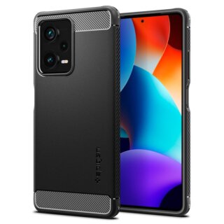 Spigen Rugged Armor Xiaomi Redmi Note 12 Pro+ Plus 5G szilikon hátlap tok - fekete