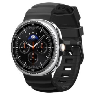 Spigen Silicone Samsung Galaxy Watch 8 / Classic 46mm / 44mm / 40mm szilikon szíj - fekete