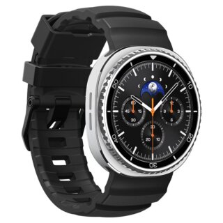 Spigen Silicone Samsung Galaxy Watch 8 / Classic 46mm / 44mm / 40mm szilikon szíj - fekete