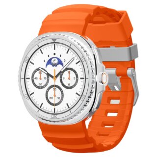 Spigen Silicone Samsung Galaxy Watch 8 / Classic 46mm / 44mm / 40mm szilikon szíj - fekete