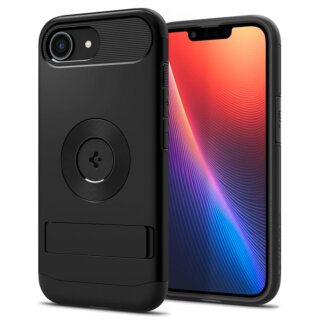 Spigen Slim Armor MagSafe iPhone 16e kemény hátlap tok - fekete