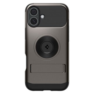 Spigen Slim Armor MagSafe iPhone 16 kemény hátlap tok - gunmetal
