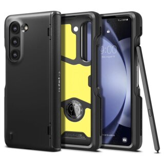 Spigen Slim Armor Pro Pen Edition Samsung Galaxy Z Fold 5 kemény hátlap tok ceruzatartóval - fekete
