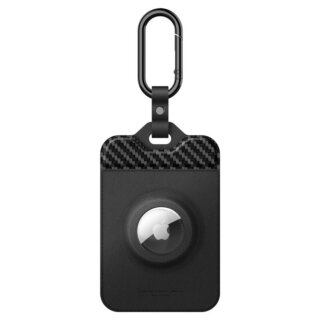 Spigen Air Fit Tesla S / 3 / X / Y (összes modell) kulcs kártyatartó + karabíner + AirTag tartó - fekete - 2db