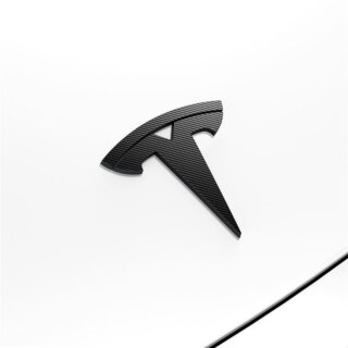 Spigen Tesla Model 3 Highland (2024-) első embléma logó takaró - fekete karbon