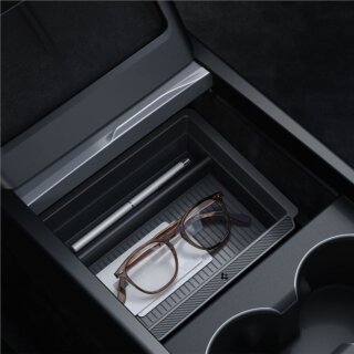 Spigen Tesla Model 3 Highland (2024-) / Model Y Juniper (2025-) középkonzol rendszerező tálca - fekete