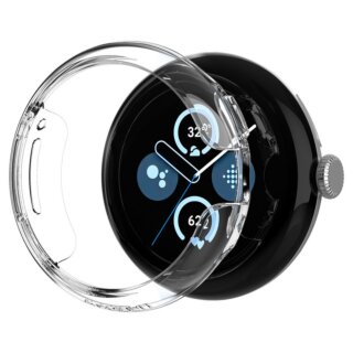 Spigen Thin Fit Google Pixel Watch 3 / 2 / 1  41mm kemény bumper tok - átlátszó