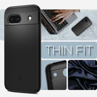 Spigen Thin Fit Google Pixel 8A kemény hátlap tok - fekete