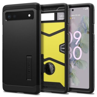 Spigen Tough Armor Google Pixel 6A ütésálló hátlap tok - fekete