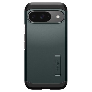 Spigen Tough Armor Google Pixel 9 / 9 Pro ütésálló kemény hátlap tok - zöld