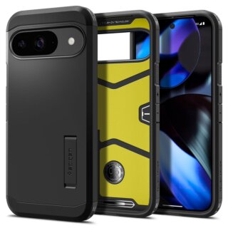Spigen Tough Armor Google Pixel 9 / 9 Pro ütésálló kemény hátlap tok - fekete
