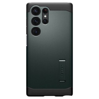 Spigen Tough Armor Samsung Galaxy S23 Ultra ütésálló kemény hátlap tok - zöld