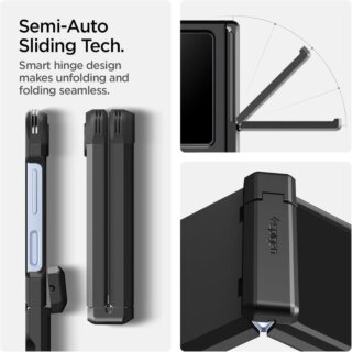 Spigen Tough Armor MagSafe Samsung Galaxy Z Flip 6 / 7 FE ütésálló kemény hátlap tok - fekete